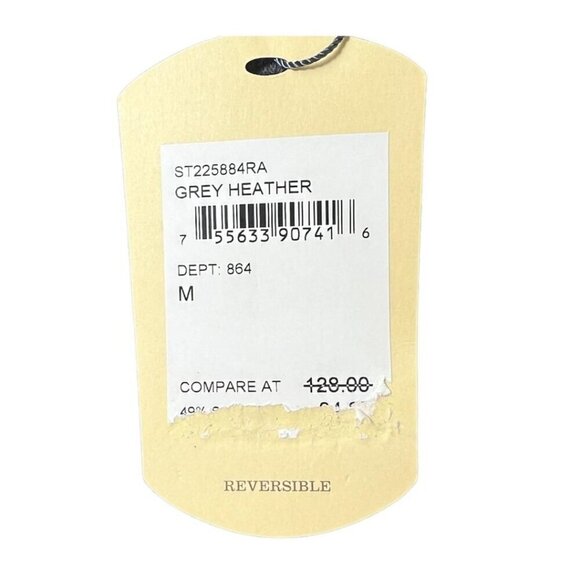 Tommy Bahama Mens Grey Berry Half Zip Reversible Sweater Knit Pullover Sz M New - Picture 8 of 11